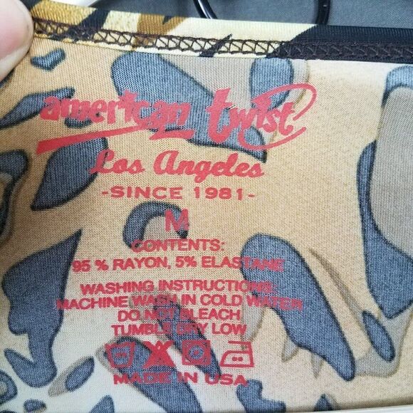 American Twist Medium Cheeta Animal Print Pull On Knee Length Dress Stretch M - Picture 6 of 10